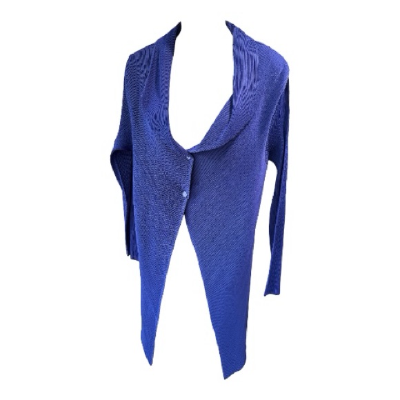 Limited By Ronan Chen Bright Blue Stretchy Jacket, Small, Nwt